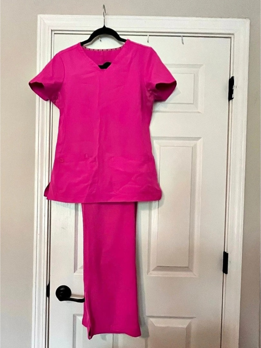 heart soul Pink Scrub Set